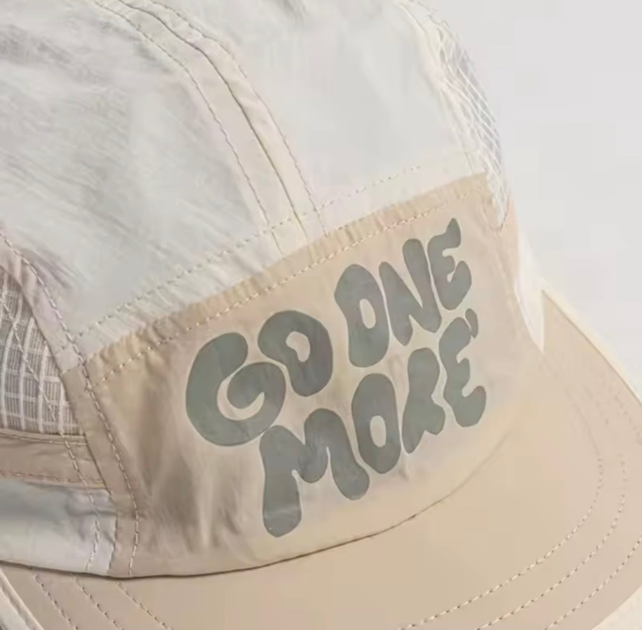“GO ONE MORE” Short Brim Hat (Black)