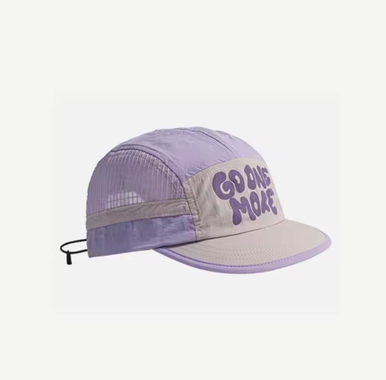 “GO ONE MORE” Short Brim Hat (Purple)